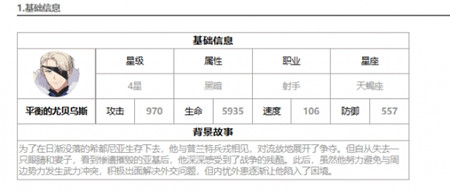 第七史诗平衡的尤贝乌斯怎么样