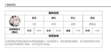 第七史诗花园丽迪卡怎么样